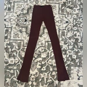 Naked Wardrobe Brown Flared Pants